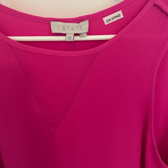 Bright Pink 1. State sleeveless blouse - Picture 3 of 3